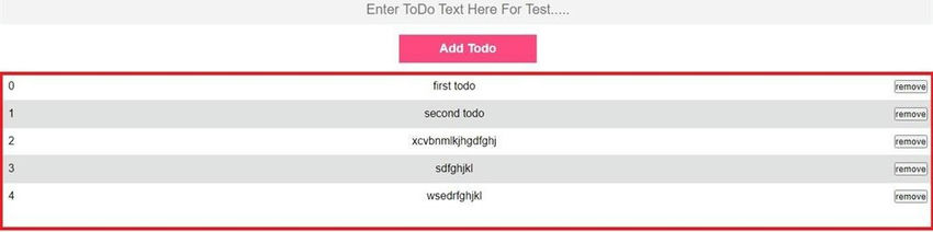 First and third todo